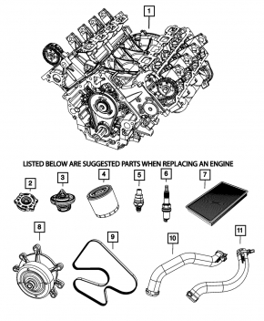 Крышка радиатора Dodge Charger 13-23
