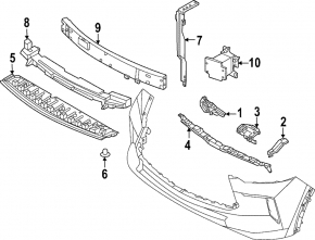 Armătură bară față stângă pentru Nissan Pathfinder 22-25