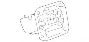 Корпус лючка бензобака Toyota Avalon 13-18