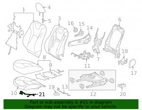 Проводка пассажирского сиденья Toyota Prius 50 16-22