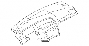 Торпедо передняя панель без AIRBAG Audi Q5 8R 13-17