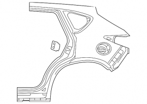 Четверть крыло задняя левая Mazda CX-5 17-24