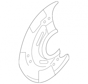 Кожух тормозного диска передний левый Subaru Outback 10-14 2.5