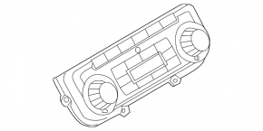 Управление климат-контролем VW CC 08-17 скол