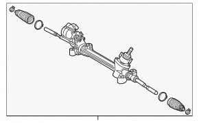Рейка рулевая Toyota Camry v70 18-24 электро под R17 L, LE