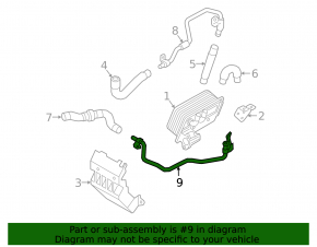 Furtun sistem de răcire pentru Audi A6 C8 19-24 3.0T