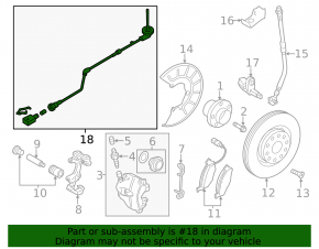 Провод датчика ABS передний левый VW Beetle 12-19