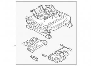 Мотор регулировки подъема пассажирского сиденья Subaru Forester 25-26 без каркаса