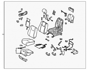 Пассажирское сидение Lexus RX350 RX450h 10-12 без airbag, кожа беж