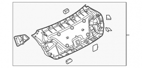 Обшивка двери багажника Audi A5 F5 18-25 5D черная