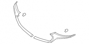 Grilă radiator dreapta Mazda 3 19-26 5p cromată