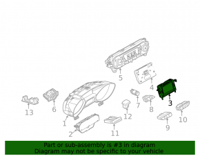 Дисплей информационый Ford Escape MK3 17-18