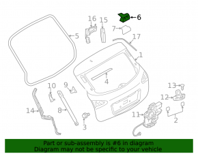 Петля двери багажника левая Nissan Ariya 23-26