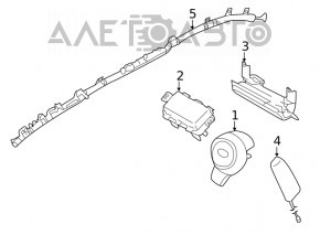 Подушка безопасности airbag боковая шторка левая Subaru Forester 19-24 SK