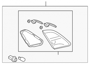 Lampa interioară pentru capacul portbagajului stânga Mazda6 09-13