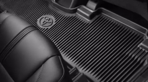 Комплект ковриков салона резина Toyota Highlander 14-19 черный