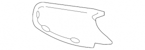 Dop grilă bară față stânga BMW 4 F32/33/36 14-20 M Pack, structură