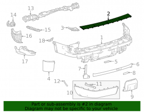 Ornamente bară spate Lexus GX 24-26