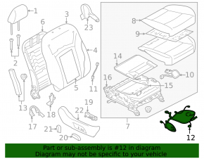 Проводка пассажирского сиденья Subaru Outback 15-17
