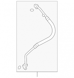 Tubul de aer condiționat din fier/cauciuc pentru Subaru Outback 10-14 3.6