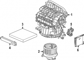 Корпус печки вентиляция Honda CRV 23-26 HEV