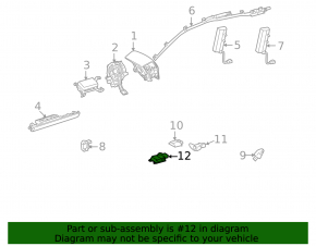 Модуль srs airbag компьютер подушек безопасности Lexus RX450h 10-12
