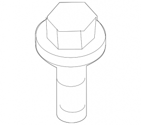 Болт крепления переднего подрамника 2шт Toyota Prius V 12-17 92мм
