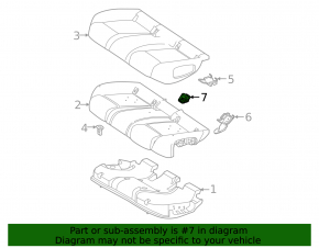 Накладка Isofix заднего ряда Mercedes H247 GLA 20-26 черная