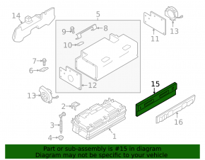 Spumă baterie spate Audi A6 C8 19-25 3.0T MHEV 48V