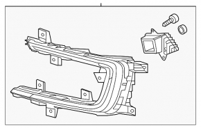 Lumini de zi DRL dreapta VW e-Golf/Golf R 15-16