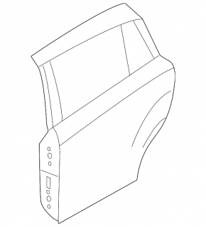 Дверь голая задняя правая Subaru Impreza 4d 17-23 GK
