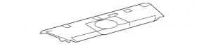 Полка задняя Lexus GS300 GS350 GS430 06-11 черная без шторки