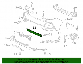 Ornament central bara spate Honda Civic X FK 17-21 5D
