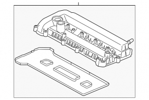 Крышка клапанная Ford Escape MK4 20-23 hybrid, plug-In