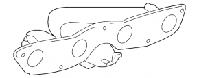 Коллектор выпускной Toyota Prius 20 04-09 с защитой, ржавый