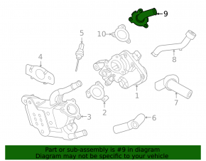 Фланец ЕГР Kia K5 21-24 1.6T