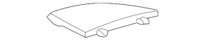 Накладка обшивки арки левая Lexus RX300 RX330 RX350 RX400h 04-08 бежевая, царапины