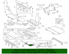 Накладка обшивки арки левая Lexus RX300 RX330 RX350 RX400h 04-08 бежевая, царапины