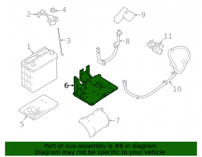 Palet pentru baterie Nissan Leaf 18-22