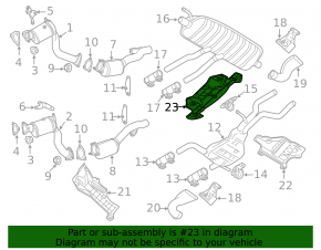 Термозащита задняя Audi Q7 4L 10-15