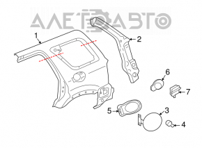 Grila de ventilatie stanga fata pentru Ford Flex 09-19