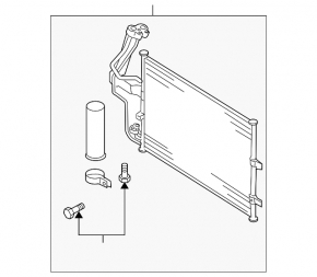 Radiator condensator aer condiționat Mazda 3 09-13 2.0, 2.3, 2.5