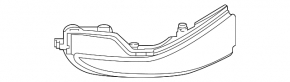 Поворотник зеркала левый Infiniti Q70 15-19