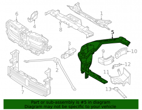 Окуляр фары правый BMW X1 U11 24-26