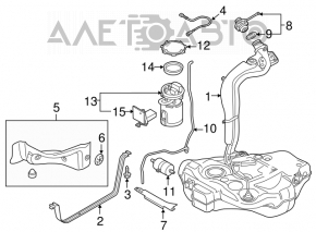Топливный бак VW Beetle 12-19 1.8T