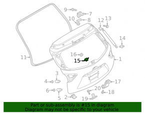 Buton de deschidere a portbagajului Mazda CX-5 13-16