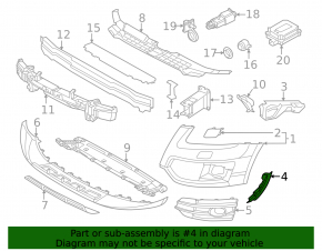Suport bara față stânga Audi Q5 8R 13-17