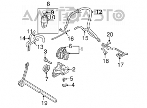 Бачок ГУР Mitsubishi Galant 04-12