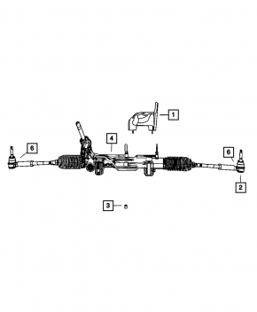 Casetă de servodirecție Jeep Compass 11-16