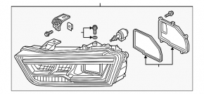Фара передняя левая в сборе Audi Q3 8U 16-18 LED